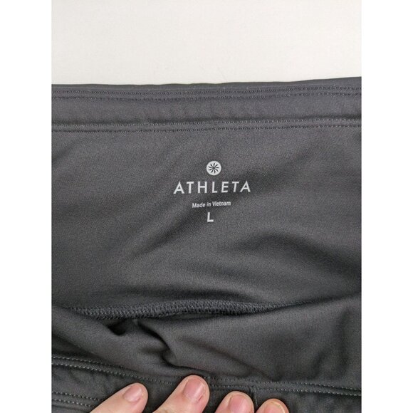 Athleta Reflective Floral Black Leggings Large - Picture 11 of 12